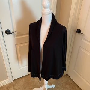 CAbi Black Cardigan Sweater, Size Small